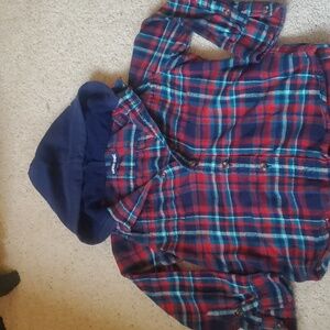 Flannel hooded shirt (kids)